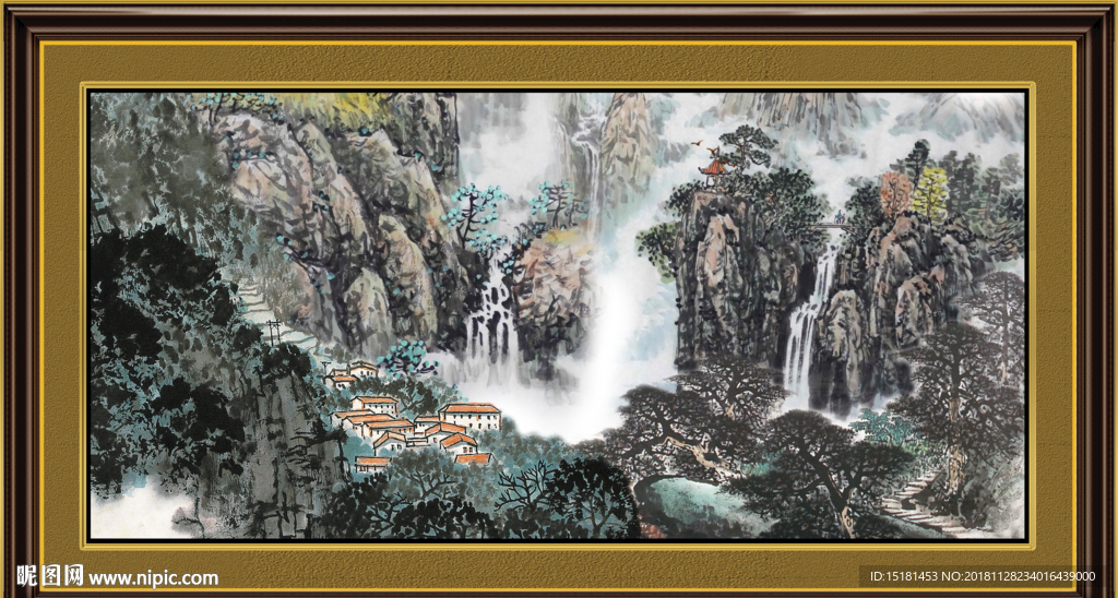 巨幅山水