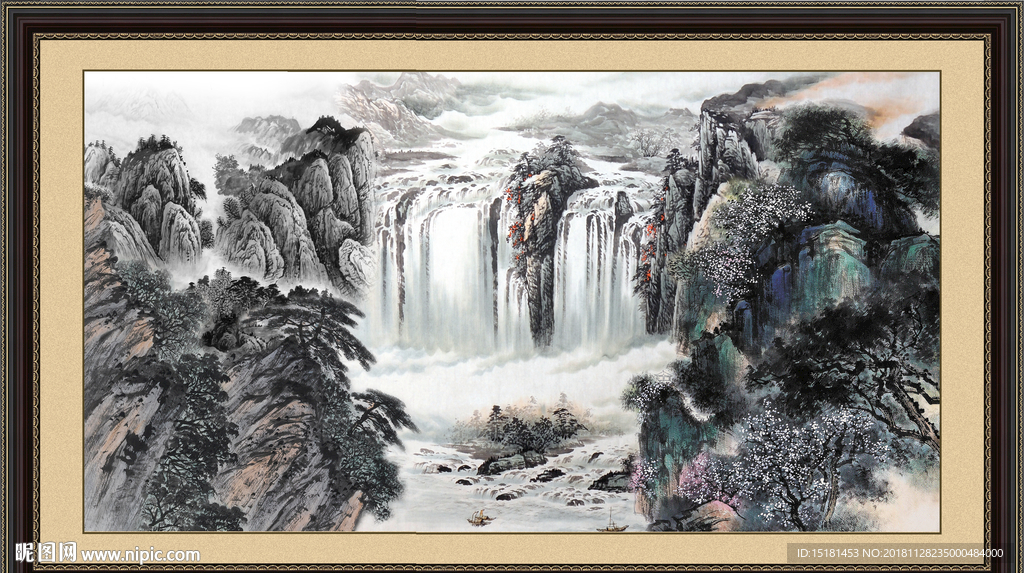 巨幅山水画