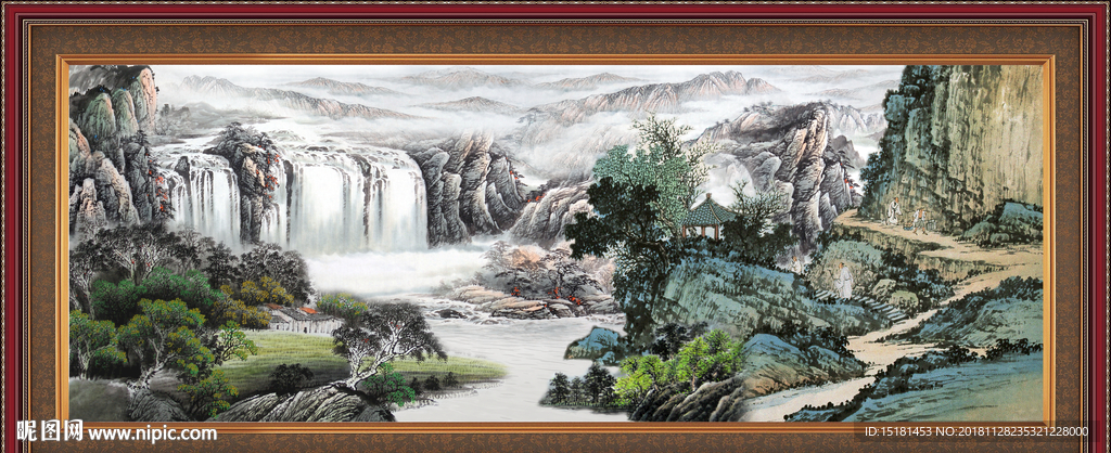 巨幅山水画