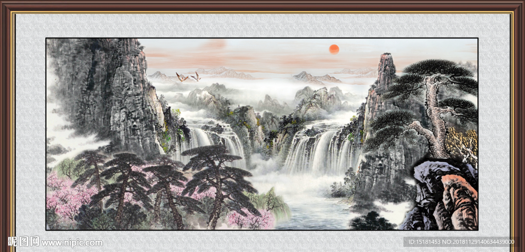 山水画 江山如此多娇 巨幅山水