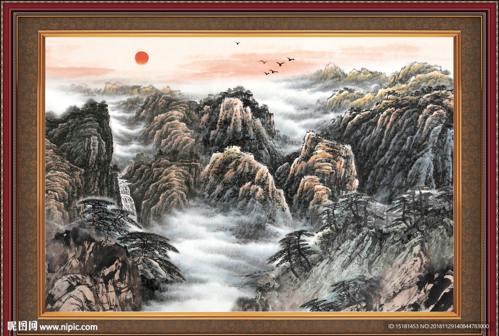 山水画 江山如此多娇 巨幅山水