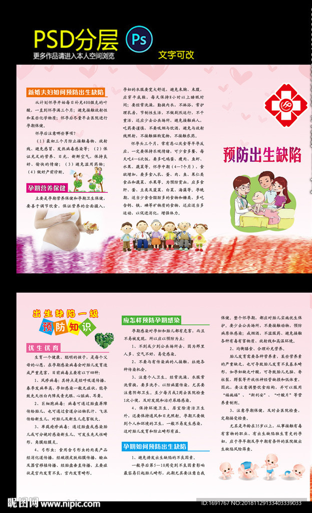 预防出生缺陷三折页