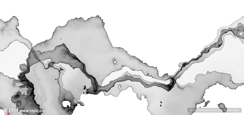抽象山水画