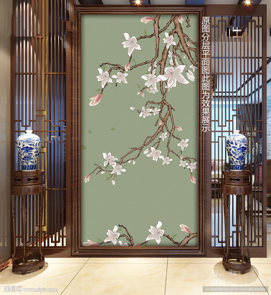 手绘花鸟画