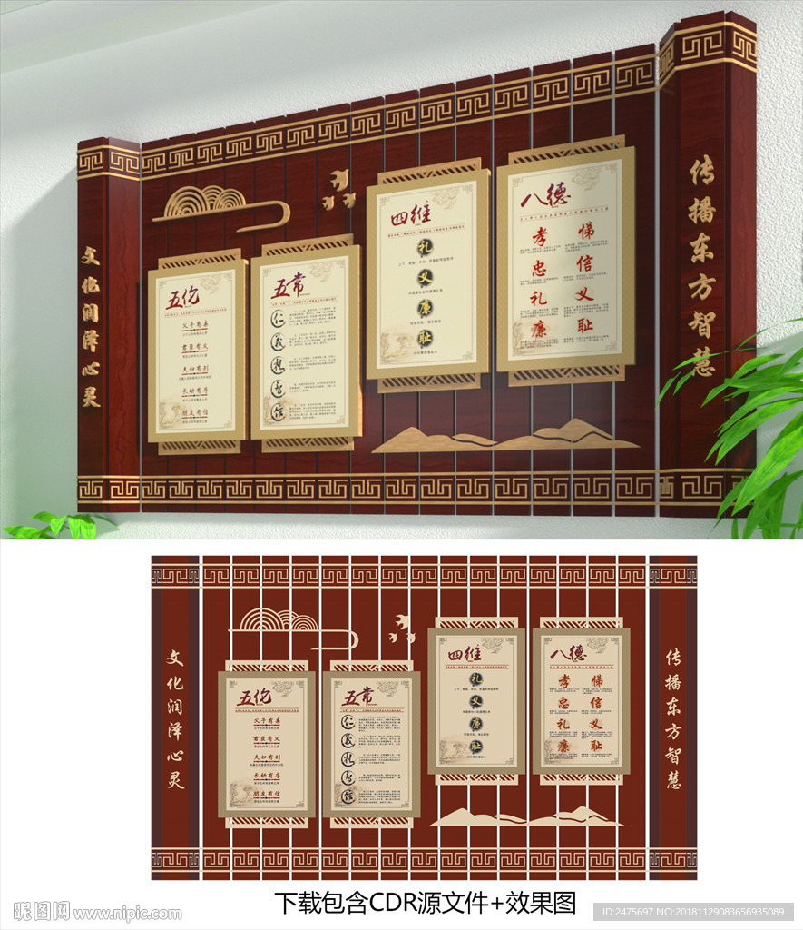 传统文化四维八德五伦五常国学