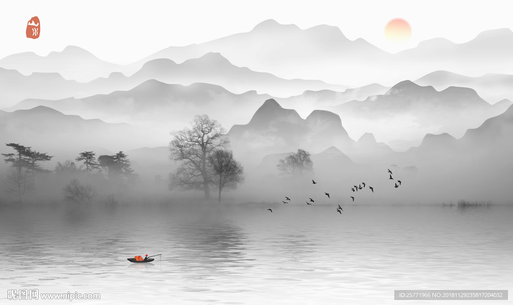 水墨山水画 大型山水画