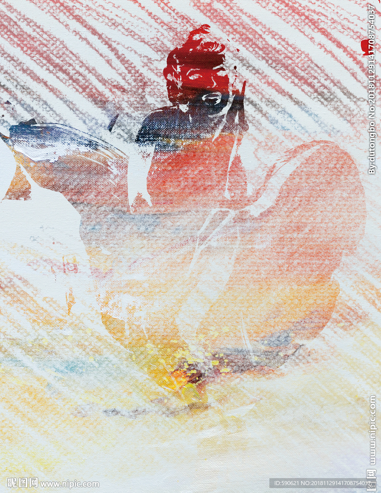 抽象油画