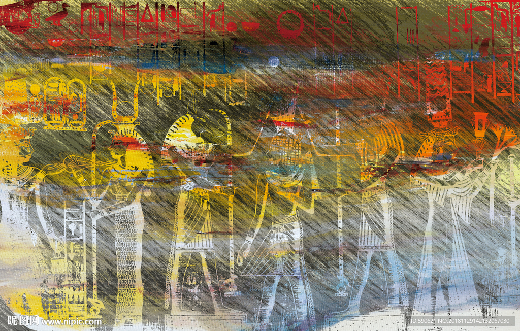 抽象油画