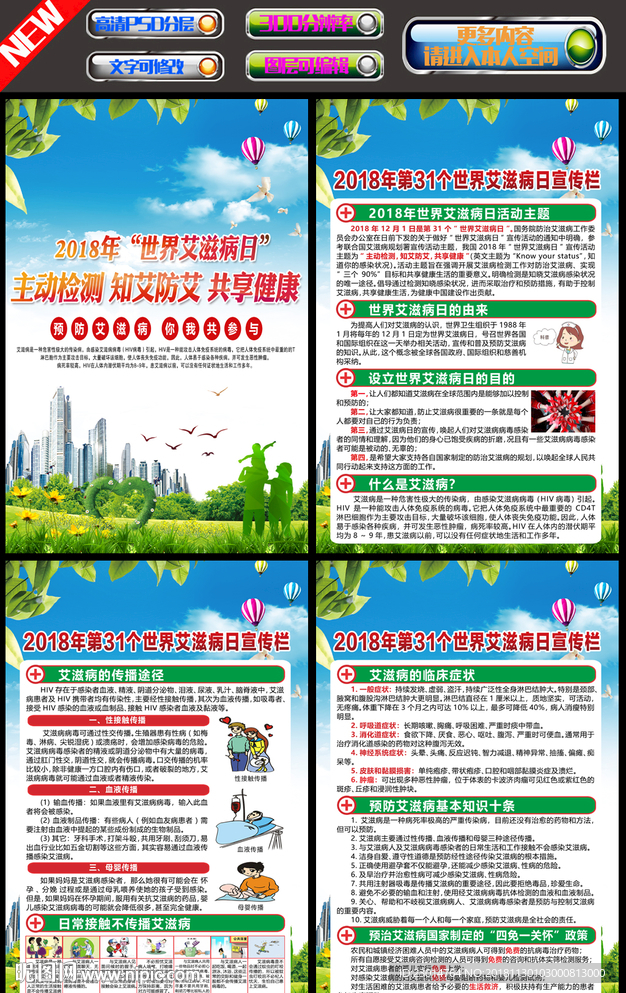 艾滋病挂图