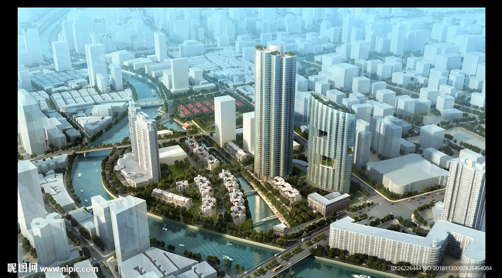 城市设计鸟瞰图