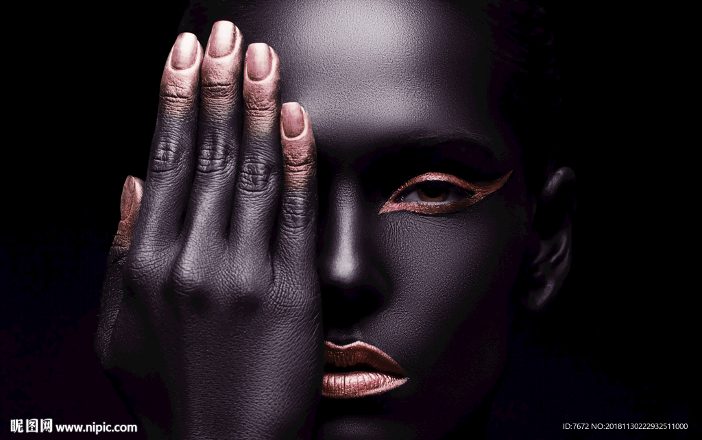 美女装饰画背景墙壁画工装