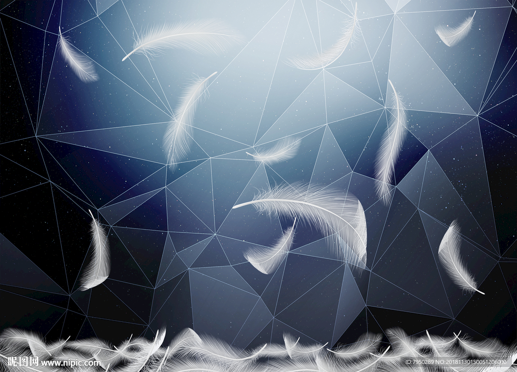 北欧现代简约羽毛背景墙