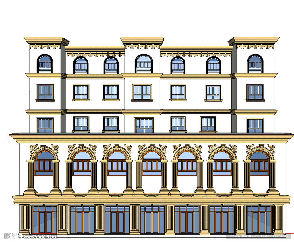 商业外装构件展示