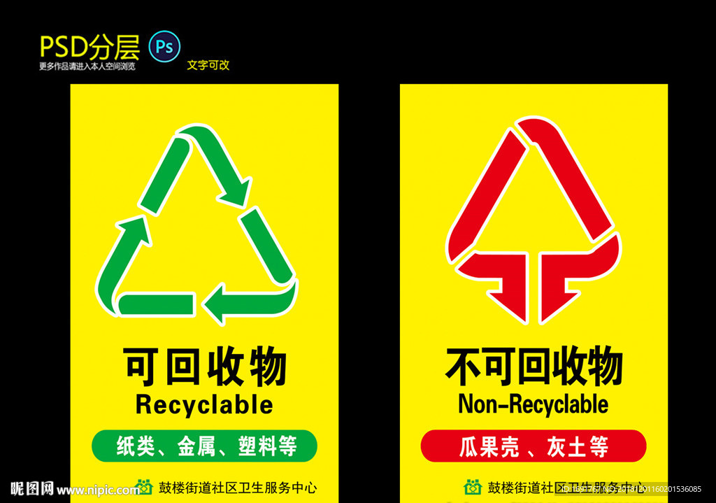 可回收物不可回收物
