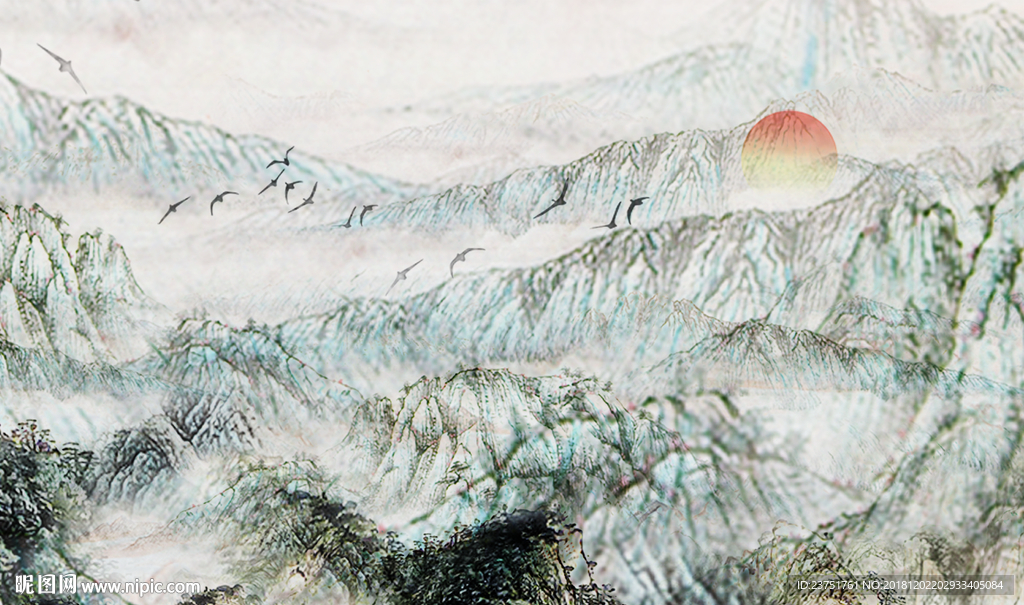 国画山水画