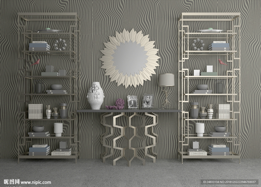 欧式奢华 玄关柜子