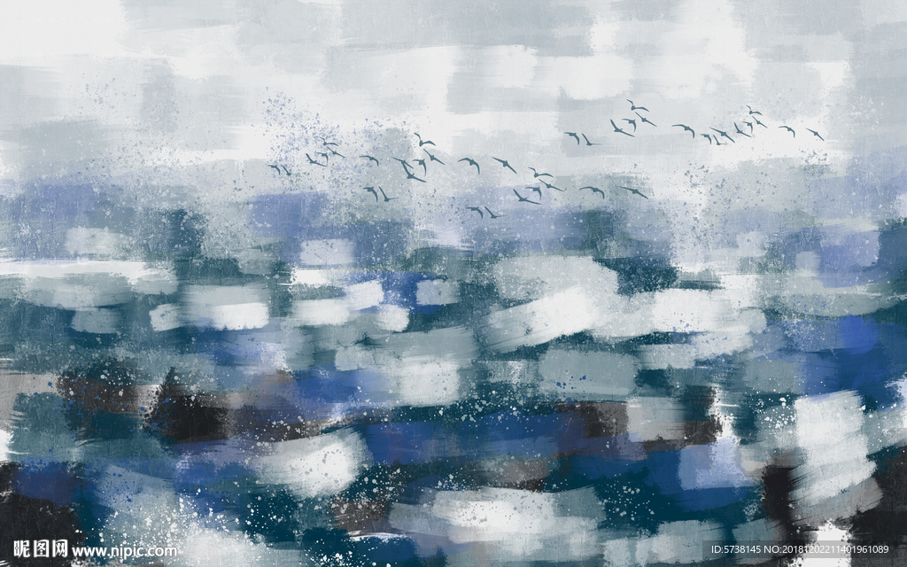 抽象艺术油画玄关屏风背景底纹素