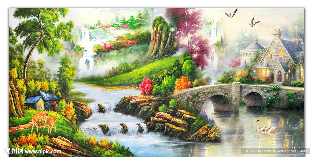 风景 油画
