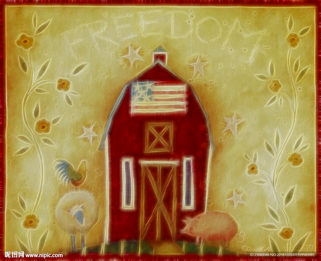 爱的世界装饰画