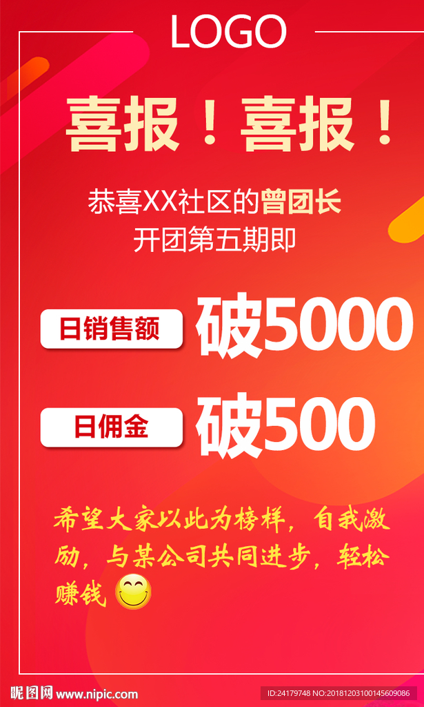 销量火爆喜报海报