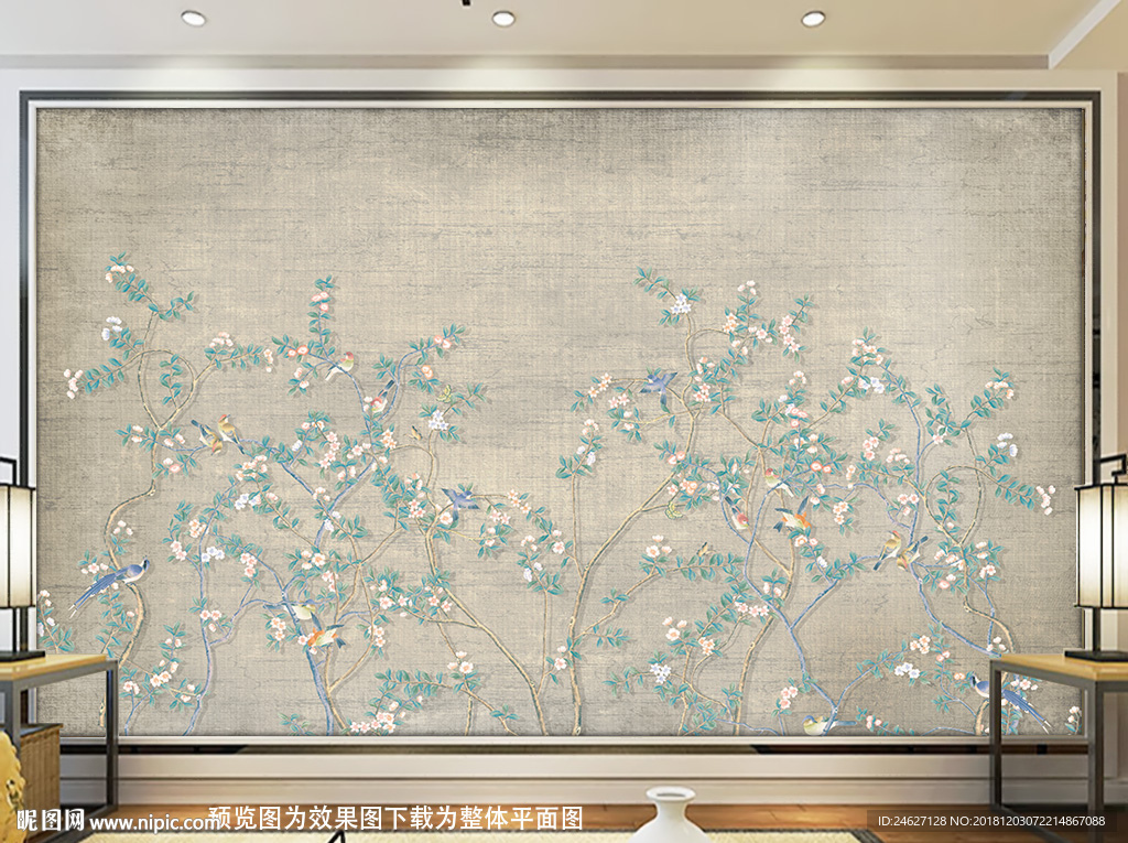 山水画花鸟