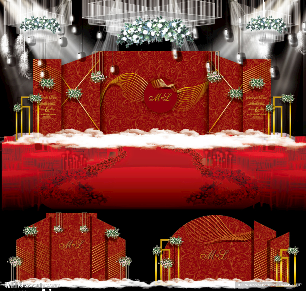 红色经典中式礼堂婚礼 标配灯光+音响|摄影|人文/纪实摄影|印加wedding - 原创作品 - 站酷 (ZCOOL)