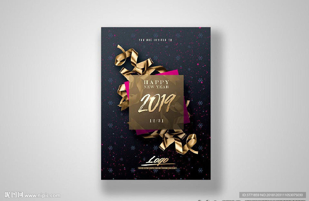 时尚高端新年海报