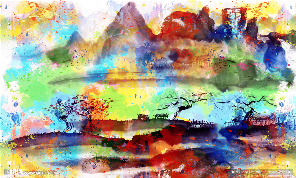 抽象油画