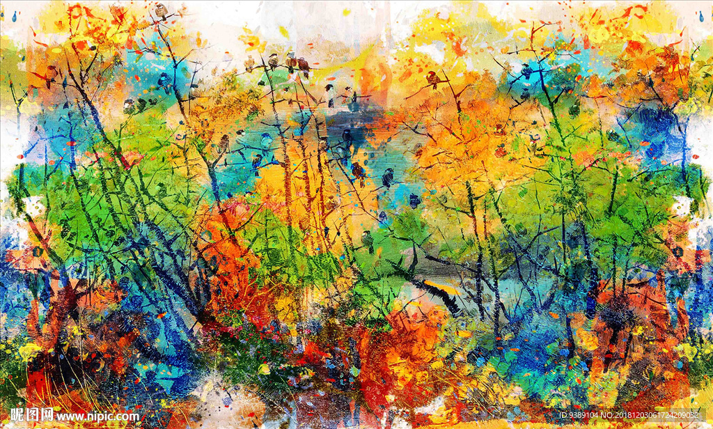 抽象油画