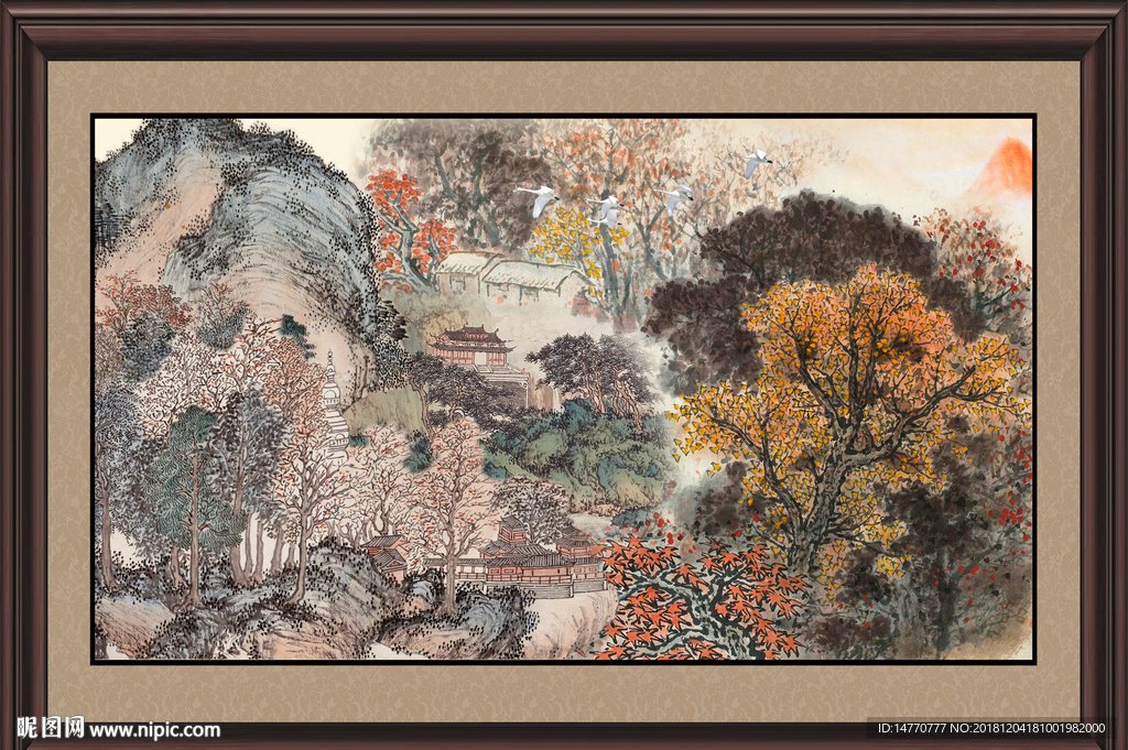 巨幅山水画