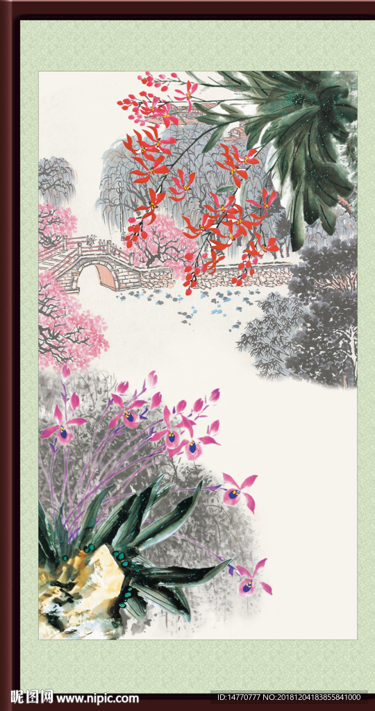 国画兰花