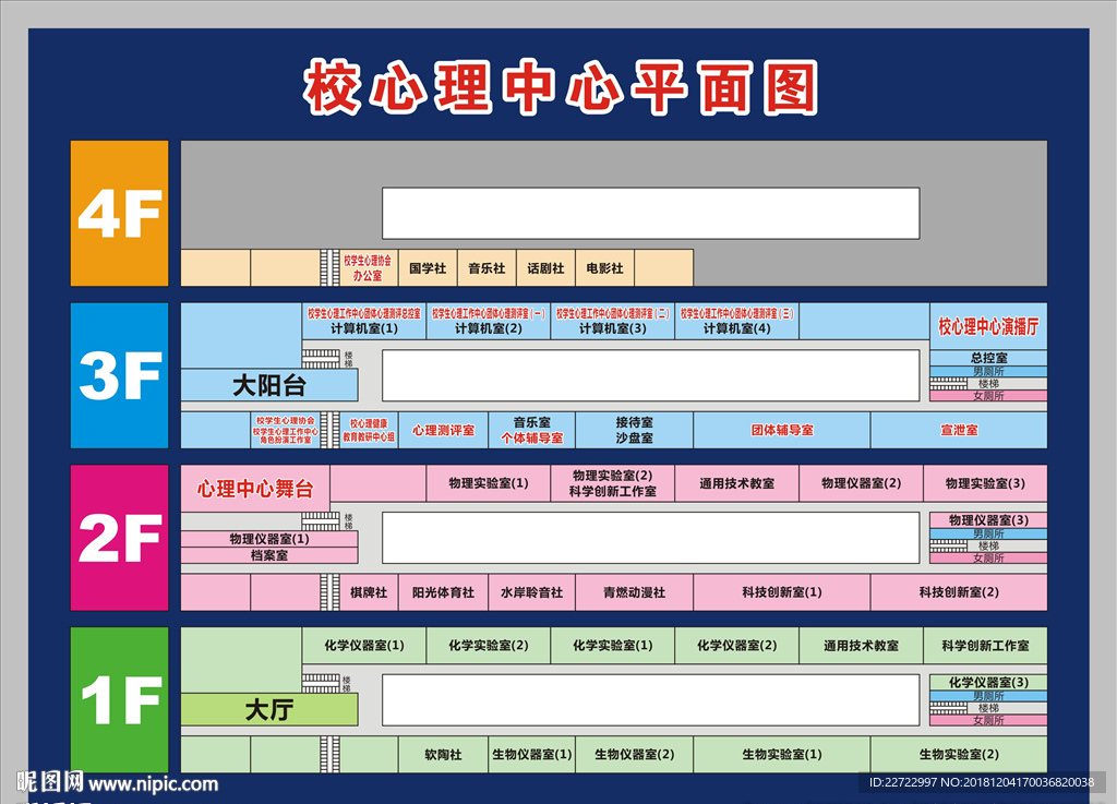 cdr(x4)颜色:cmyk10元(cny)×关 键 词:学校 校园文化 楼层图 平面图