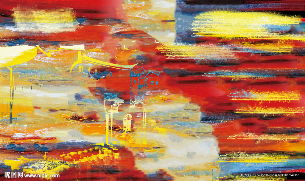 抽象油画