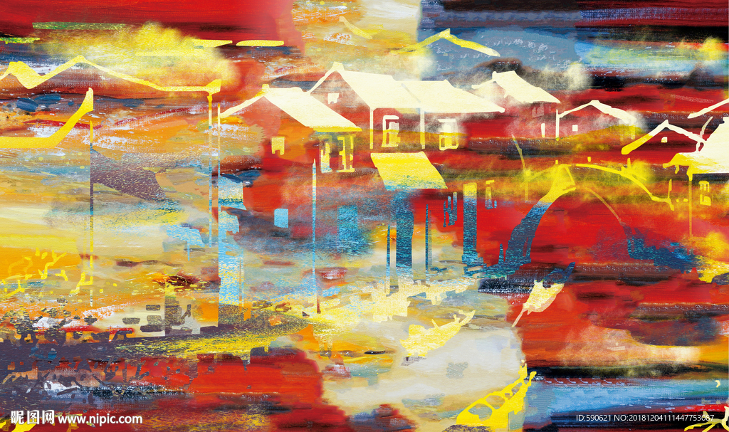 抽象油画