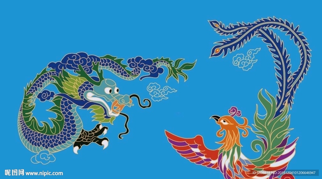飞龙飞凤景泰蓝