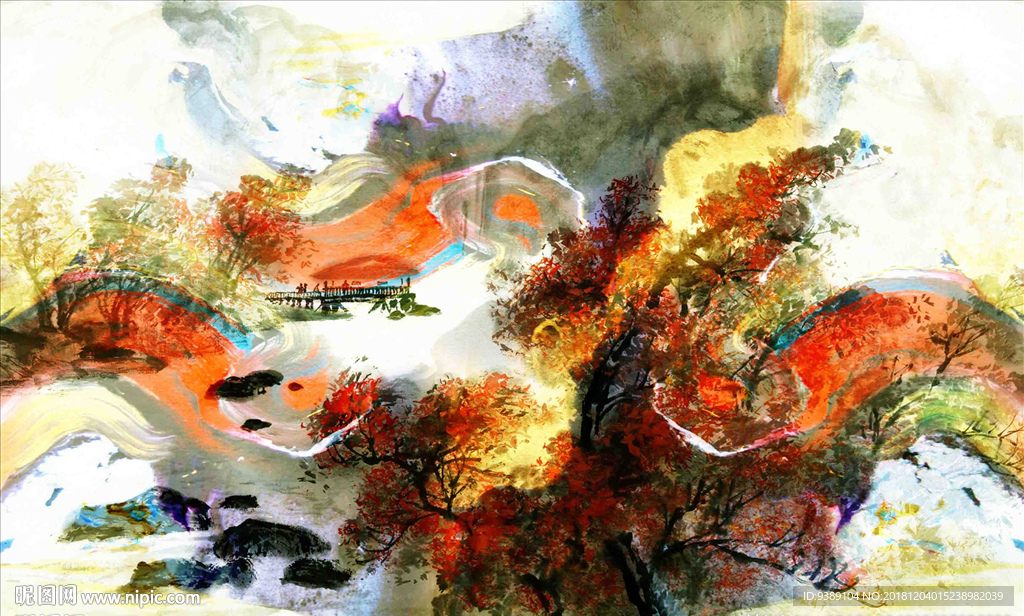 抽象油画