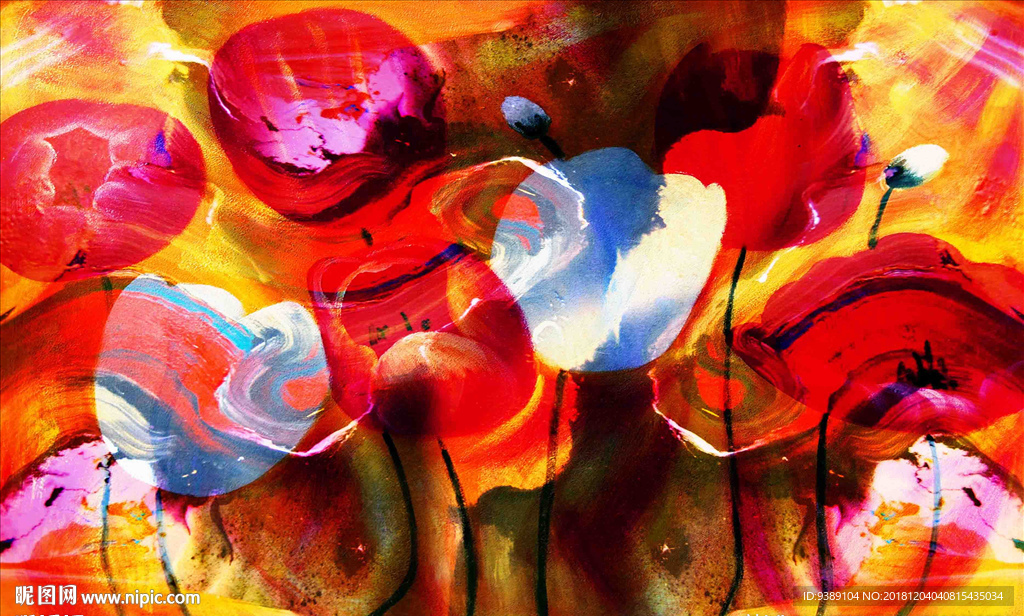 花卉油画