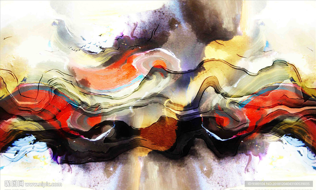 抽象油画