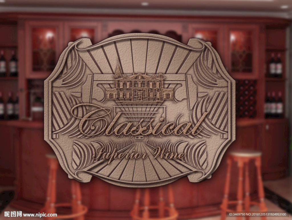 城堡树脂牌 平面展开图