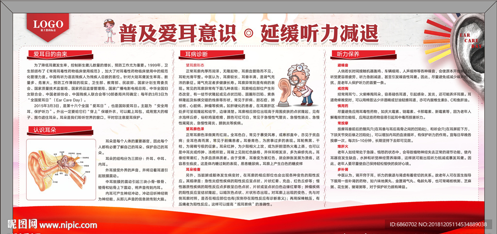 全国爱耳日宣传栏