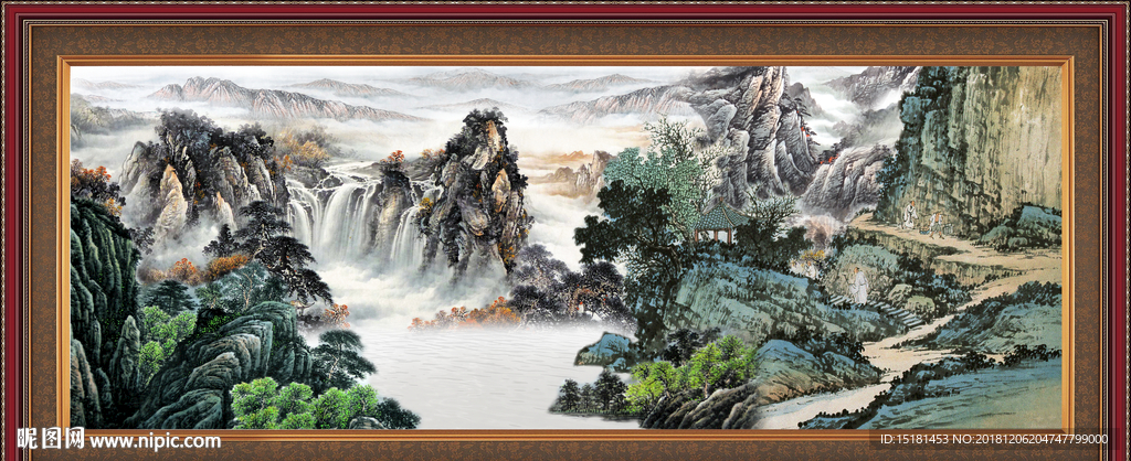 大厅山水画
