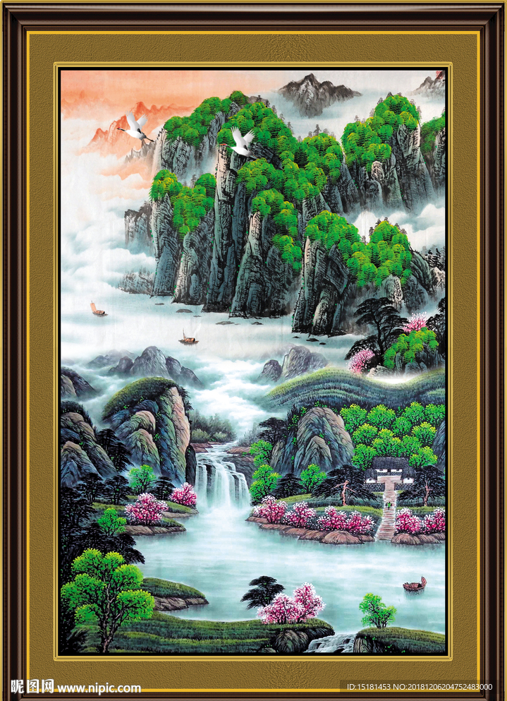 大厅山水画