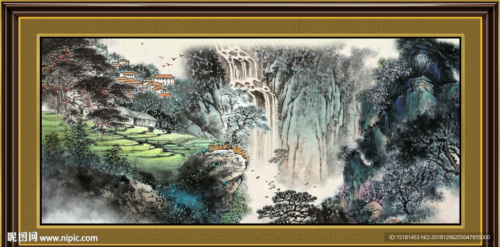 大厅山水画
