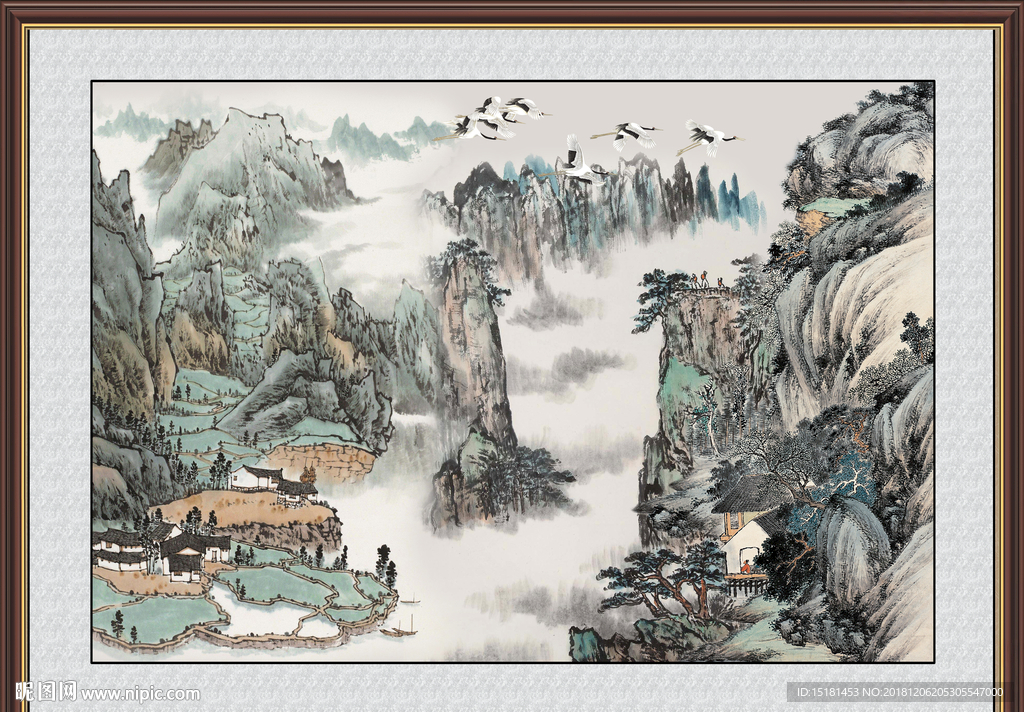 大厅山水画