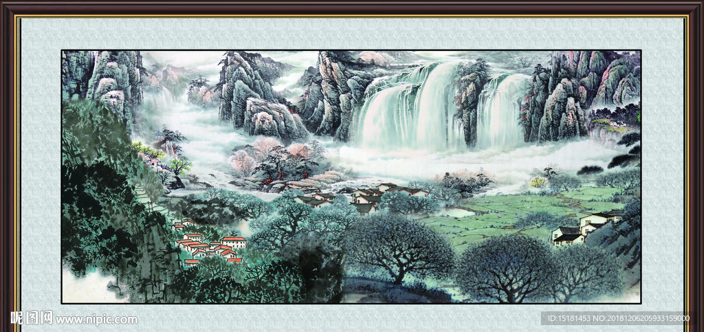 山水中堂画