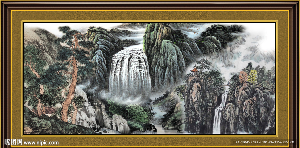 山水中堂画
