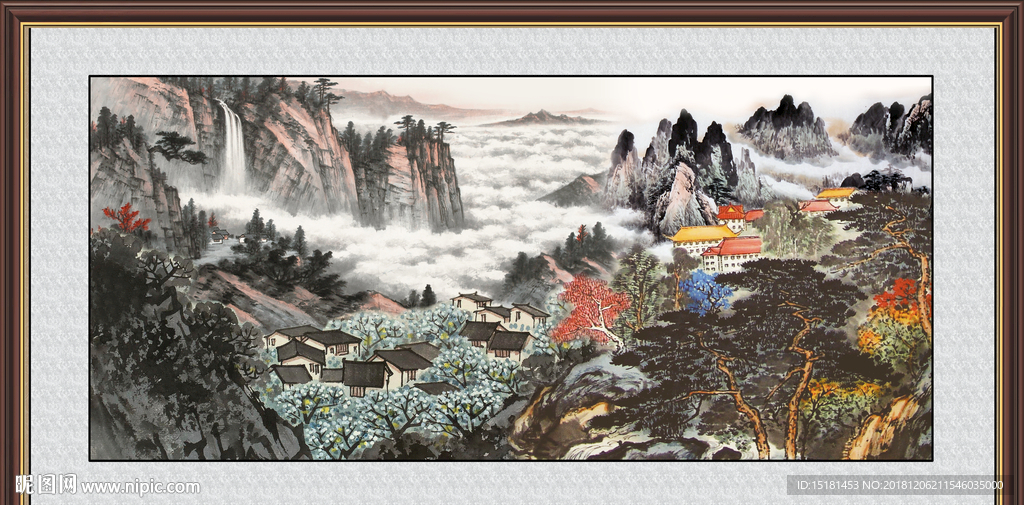 山水中堂画