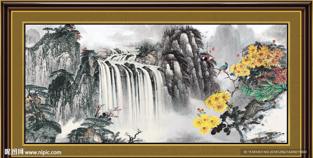 巨幅山水画