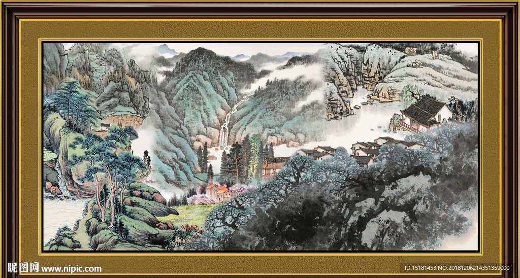 巨幅山水画