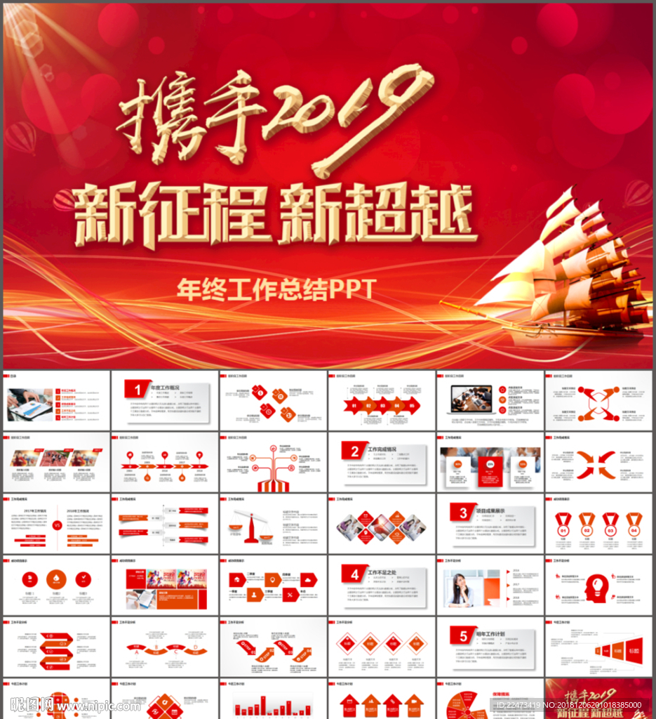 赢战2019年终总结ppt
